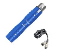 alloneslife Microphone Dynamique de, Blue with XLR Cable | Métal pour les sur scène et la prise de parole en public, qualité musicale améliorée lors des