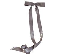 alloneslife Pinces à cheveux, pinces à cheveux pour femme, nœud papillon ruban, pince à cheveux pour fille, outil de coiffure antidérapant, barrettes à cheveux, nœuds pour queue de cheval (gris foncé)