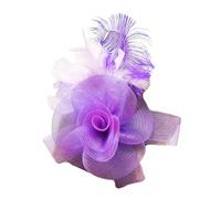 alloneslife Pinces à cheveux, pinces à cheveux pour femmes, épingle à cheveux vintage années 1920 avec filet noir fleur couvre-chef, accessoire pour cheveux pour femmes et filles (violet clair)