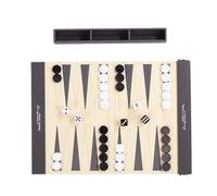 alloneslife Planche de Backgammon Pliable en Cuir PU, Tapis de Jeu de Backgammon avec pièce en Acrylique, idéal pour Les Pique-niques, Les fêtes et Les Cadeaux Planche Pliable avec Guide de règles