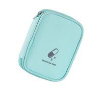 alloneslife Pochettes de premiers secours vides pour fournitures médicales d'urgence Sac de rangement pour médicaments pour femmes et hommes Poche pratique pour pilules, Vert, Beauté de masse