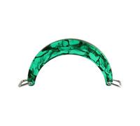 alloneslife Poignée de sac à main demi-ronde en résine faite à la main avec boucle en métal pour femme, 06Style, One Size