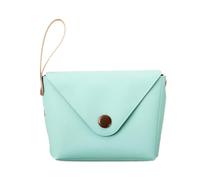 alloneslife Porte-monnaie en cuir synthétique, porte-monnaie en cuir synthétique, sac de rangement pour enfants, femmes, filles, vert clair, 4*6.5*8cm