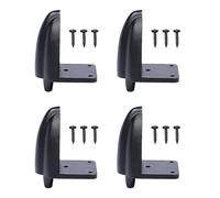 alloneslife Rehausseurs de Pieds de Barre de Son 4 pièces, Black | Les pieds d ' isolation du moniteur de studio réduisent les distorsions; Pieds de pour coussin d ' isolation