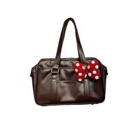 alloneslife Sac à bandoulière confortable au design inspiré de Tokyo avec intérieur spacieux en cuir synthétique et rangement organisationnel, sac à bandoulière de voyage léger, marron, One Size