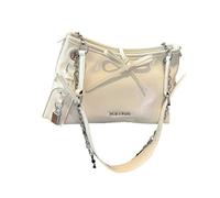 alloneslife Sac à bandoulière multifonction avec nœud papillon, compartiment spacieux, sac à bandoulière pratique en polyuréthane pour femme, sac à main léger et spacieux, a, One Size