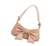 alloneslife Sac à bandoulière réglable en cuir synthétique avec nœud papillon pour femme, sac à main, petit sac à bandoulière, b, One Size