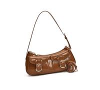 alloneslife Sac à bandoulière tendance sous les bras Sac à main pratique en cuir PU Sac à bandoulière Sac à main de travail pour les étudiants et le bureau Nouveaux arrivants Sac pour femme, marron