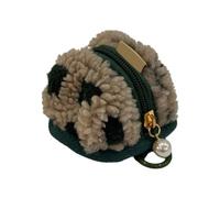 alloneslife Sac à fermeture éclair, étui de rangement à fermeture éclair pour femme, solution douce et pratique pour les casques sans fil et les bijoux, Vert, as the picture shows
