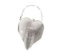 alloneslife Sac à main de soirée orné de strass scintillants avec chaîne et pompons pour bal de fin d'année