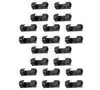 alloneslife Serre-câbles de données 20 pièces pour câbles de Chargement, F | Pack de 20 supports de cordon en plastique compacts pour éviter les enchevêtrements désordonnés sur votre lieu de