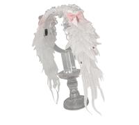 alloneslife Serre-tête punk aile noir - Accessoire de cheveux réglable avec nœud papillon - Pour femme et adolescente - Pour bal masqué (comme indiqué)