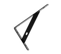 alloneslife Supports muraux en acier avec revêtement noir pour articles lourds, espace de montage sécurisé et zones résidentielles Étagère murale antirouille