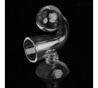 alloneslife Testeur de gouttes de CO2 en verre avec ventouse pour aquariums plantés Utilisation avec solution réactive Taille compacte