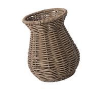 alloneslife Vase contemporain en rotin pour décoration de maison et de bureau, entretien facile pour les installations de mariage ou le bureau