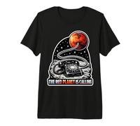 Allons à la Mission d'exploration Mars Mars vers Mars Red Planet T-Shirt Haut de Gamme