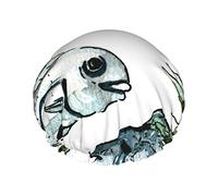 Allons à la pêche Réutilisable Imperméable Lavable Réglable Convient aux femmes Toutes les longueurs de cheveux Bonnet de douche