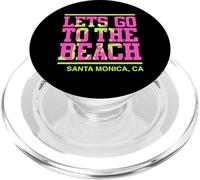 Allons à la Plage, Santa Monica, Californie PopSockets PopGrip pour MagSafe