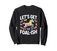 Allons chercher Foal-Ish Horse Rainbow Sweatshirt
