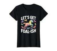 Allons Chercher Foal-Ish Horse Rainbow T-Shirt Graphique avec Valeur