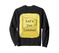 Allons Voir Liminal Empty Hallway Weirdcore Dreamcore Sweatshirt