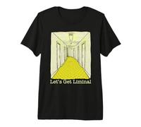 Allons Voir Liminal Empty Hallway Weirdcore Dreamcore T-Shirt Haut de Gamme