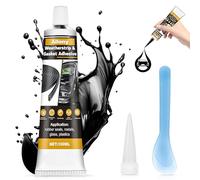 Allony 100ml Colle Carrosserie, Colle pare Brise voiture, Mastique Carrosserie Voiture, Silicone Noir, Résistance aux Hautes et Basses Température, Adapté au Scellement des Carrosseries, Fenêtres