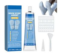 Allony Colle Antidérapante pour Chaussette, Sock Stop, Antidérapant pour Chaussettes, Liquide Antidérapant, Patin Antiderapant Chaussure Convient aux Semelles de Chaussettes, Cintres, Tapis, 50ml