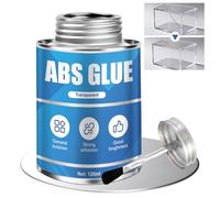 ALLONY Colle Forte Plastique, Colle Verre, Colle ABS, Imperméable, Ni Clou Ni Vis, Résistante, Convient pour ABS, Acrylique, Plastique, PVC, Verre, Céramique, Colle Transparente, 120ML