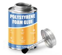 ALLONY Colle Polystyrene, 120ML colle pour Maquette, Colles tout Matériaux, Solide et Flexible, colles Mousse pour polystyrène, Mousse Artificielle Decorative, Construction et Réparation de Modèle