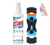 Allony Dissolvant Colle, Dissolvant Silicone, Decolle Etiquette, Livré Avec Grattoir Multifonction, Retirez Rapidement les Étiquettes, Autocollants et les Résidus de Colle de Toutes les Surfaces-120ml