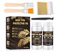 ALLONY Kit Feuille or, Feuilles d'or et Feuilles de Métal, Feuille d or et Colle, Feuille d'or 100 Pièces, Comprend 100 ml Colle et 100 ml Peinture Protectrice Base d'Eau, Utilisé pour l'Artisanat