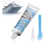 Allony Mastic, Silicone Blanc, Mastic Multi Usage Marine, Mastic Adhésif Marin pour Bateau, Bateau, Yacht, 100ml