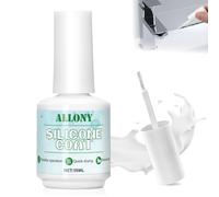 Allony Silicone Blanc Salle de Bain, Joint Silicone, Mastic Salle de Bain, silicone Blanc Couvre la Couleur a Côté de L'evier, Ne Nécessite Aucun Dissolvant de Sailicones
