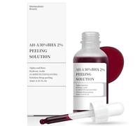 Allony Solution de Peeling 30% AH-A + 2% BHA, Peeling Visage Puissant, Gommage Visage, Exfoliating Serum, Hydrater la Peau, Réduit Points Noirs, Pores, Illumine le Teint