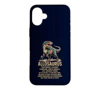 Allosaurus Dinosaure Chasseur de fossiles Paléontologie Humour Coque pour iPhone 16 Plus