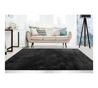 AlloTapis - Tapis de Salon rectangulaire uni Doux Impulse - Design - Uni - Graphite - Dimensions: 170 x 170 CM