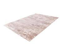 AlloTapis - Tapis rayé à Poils Courts pour Salon Rectangle Vintage Paris - Vintage - Rayé - Taupe - Dimensions: 290 x 290 CM