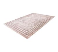 AlloTapis - Tapis Vintage intérieur pour Salon rayé Paris - Vintage - Rayé - Taupe - Dimensions: 170 x 170 CM