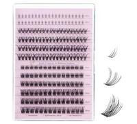 ALLOVE Extensions de cils individuels mixtes avec cils inférieurs 30D naturels et inférieurs à appliquer soi-même à la maison