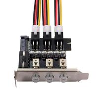 Allowish HTPC HDD Power Switch 3 Port Disque Dur Contrôle D'alimentation Prend en charge 80mm Demi-hauteur Châssis, Commutation multi-système pour PC de bureau