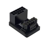 Allowish PCIe5.0 Carte graphique vidéo ATX3.0 16P à 16P GPU RTX 12VHPWR 600W 16P vers 16P Adaptateur 180 degrés (Noir-B)