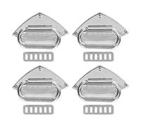 Alloy Bag Buckle | 4 - Pack Sturdy Purse Buckles for Belts/Ribbons/Wallets | Exquisite Metal Clasps for DIY Crafts & Leather Projects (Bai Lat)