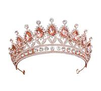 Alloy & Diamond Princess Elegant Crown For Bridal & Performance, One Size, Bois d'agar