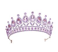 Alloy & Diamond Princess Elegant Crown For Bridal & Performance, One Size, Bois d'agar