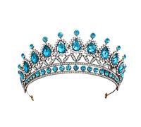 Alloy & Diamond Princess Elegant Crown For Bridal & Performance, One Size, Bois d'agar