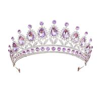 Alloy & Diamond Princess Elegant Crown For Bridal & Performance, One Size, Bois d'agar