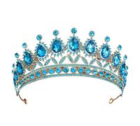 Alloy & Diamond Princess Elegant Crown For Bridal & Performance, One Size, Bois d'agar