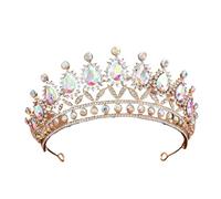 Alloy & Diamond Princess Elegant Crown For Bridal & Performance, One Size, Bois d'agar
