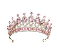 Alloy & Diamond Princess Elegant Crown For Bridal & Performance, One Size, Bois d'agar